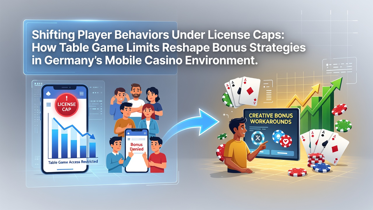 Illustration zu Lizenzobergrenzen und Spielerverhalten in deutschen Mobile Casinos